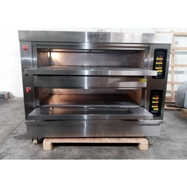 Oven Gas GETRA RFL-26GD Oven 2 Deck 6 Tray Pemanggang Kue Roti RFL 26GD Garansi Resmi