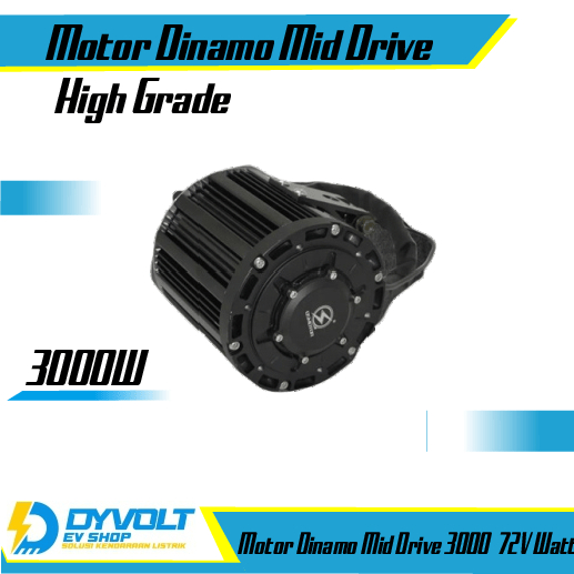 Bldc Qs Motor Mid Drive 3000W 72V