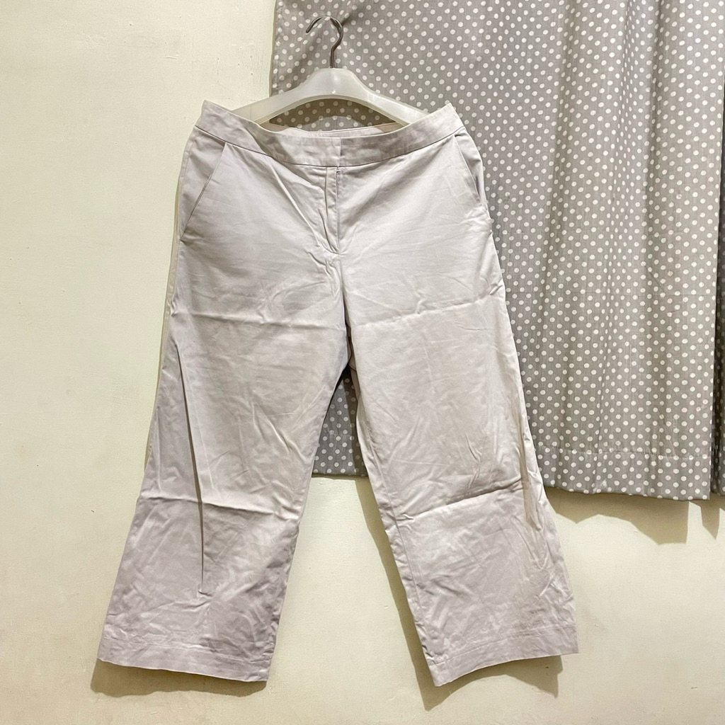 PRELOVED kulot wanita / kulot cream / celana kerja wanita