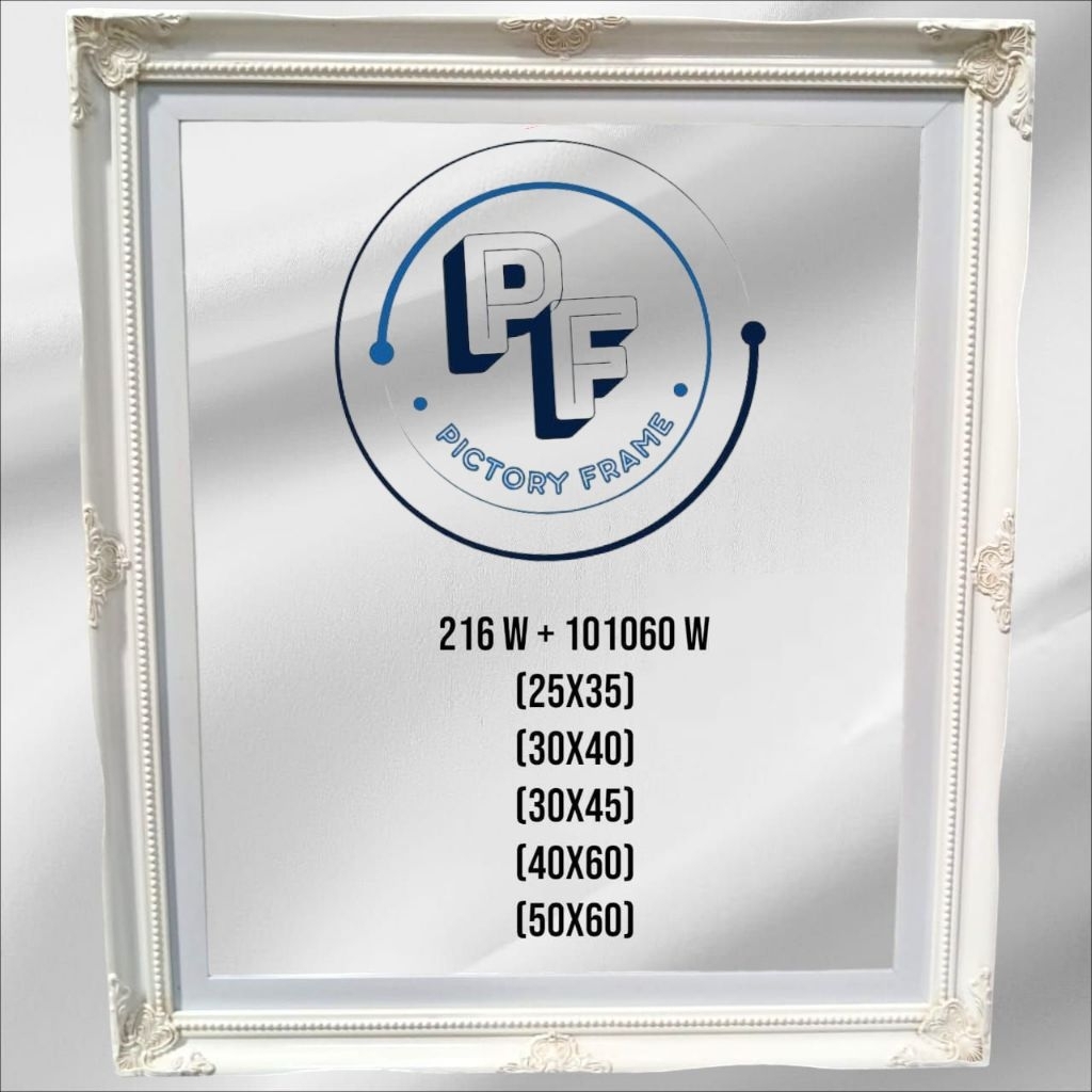 Bingkai Kembang Sudut Kayu (50X60)