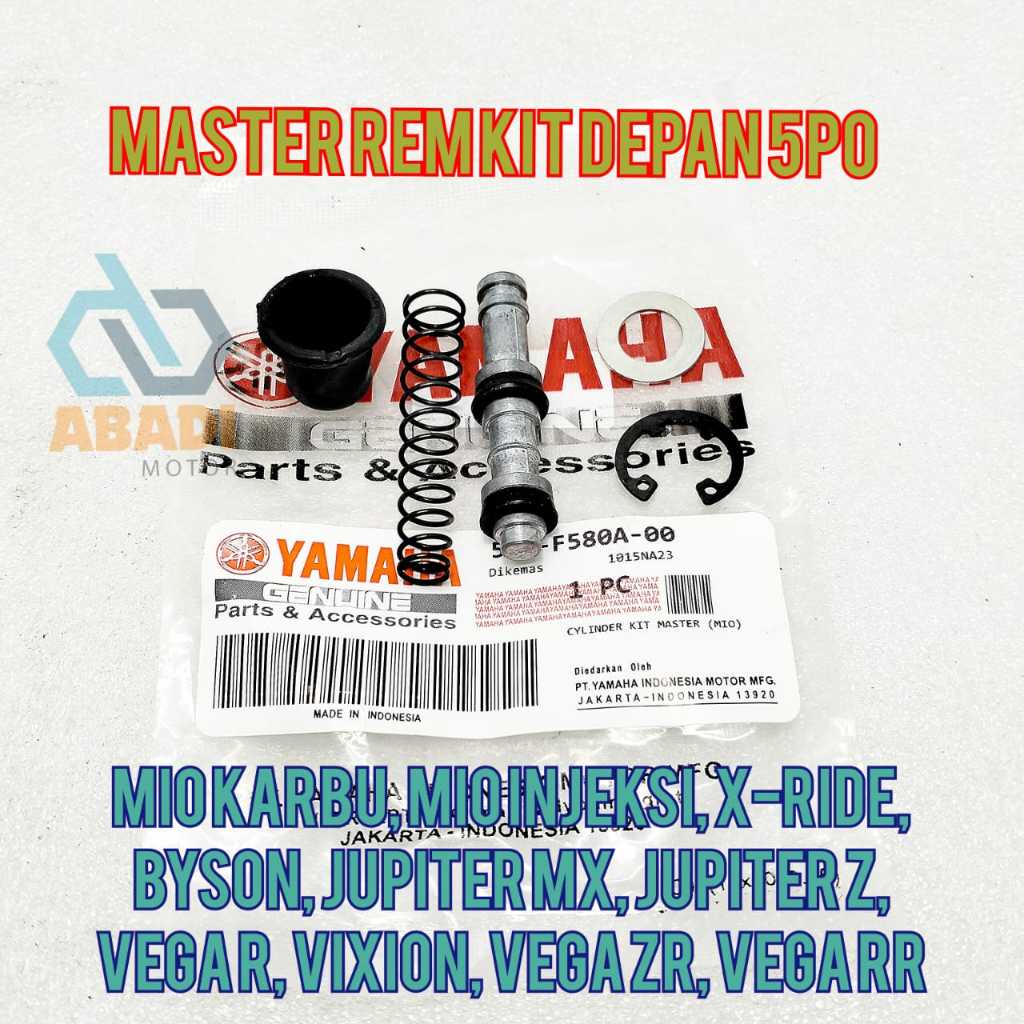 Seal Sil Master Rem Kit Depan Ori Yamaha 5PO Mio Sporty Mio Smile Fino Karbu Soul GT 115 XRide 125 J