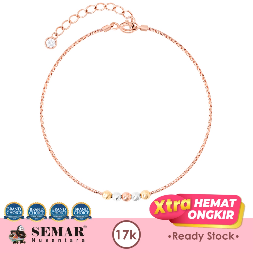 Gelang Emas Choker Launa Candy Gold 17K Semar Nusantara