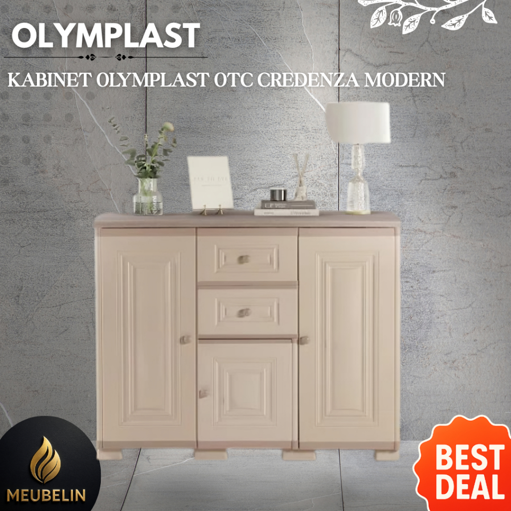 Kabinet Olymplast OTC Credenza Modern - Rak TV/Lemari TV