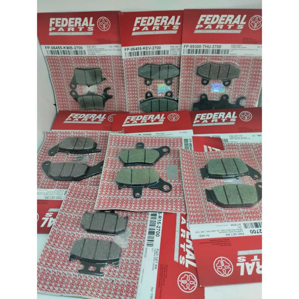 Diskpad , Kampas rem cakram Motor Merk Federal Part