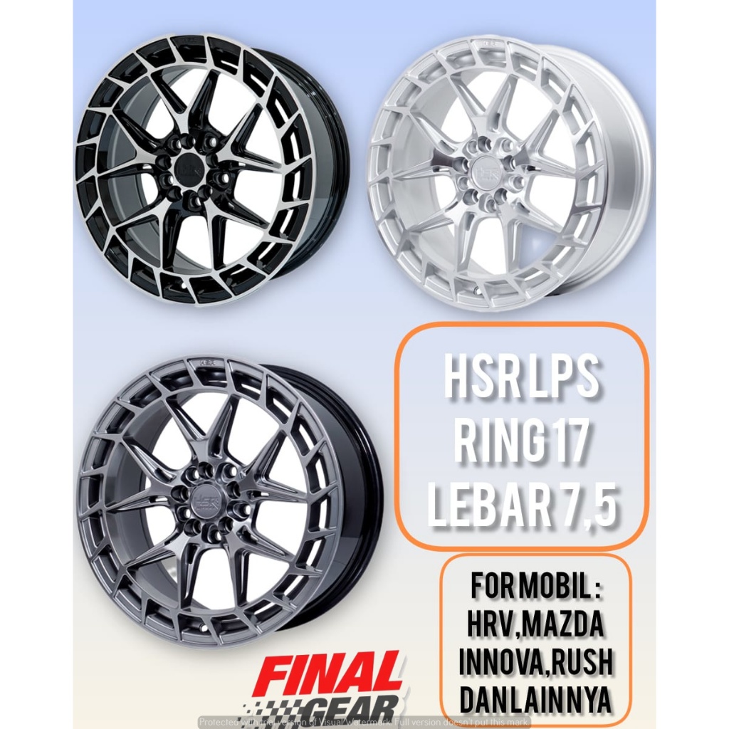 Velg mobil standar hrv,subaru,corona,alphard ring 17 pelak R17 supersale gahar