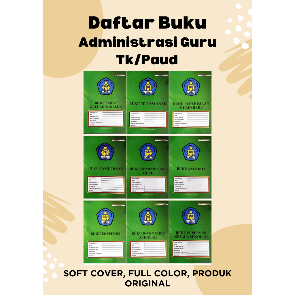 Buku Administrasi Guru TK/PAUD