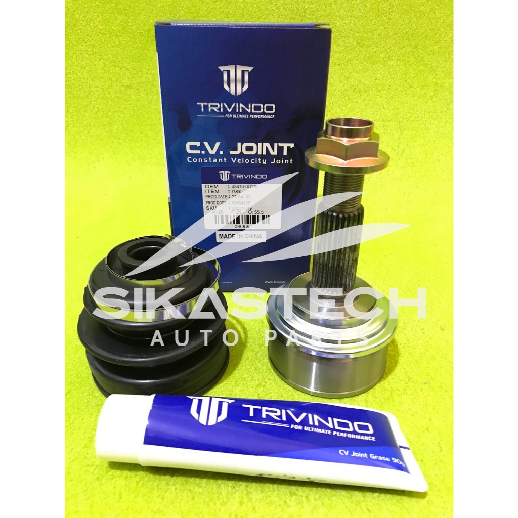 43410-0D260 OUTER CV JOINT OR BOOT / KARET ATAU KEPALA AS RODA KOHEL KOKEL LUAR TOYOTA 1NZ-FE 1500cc