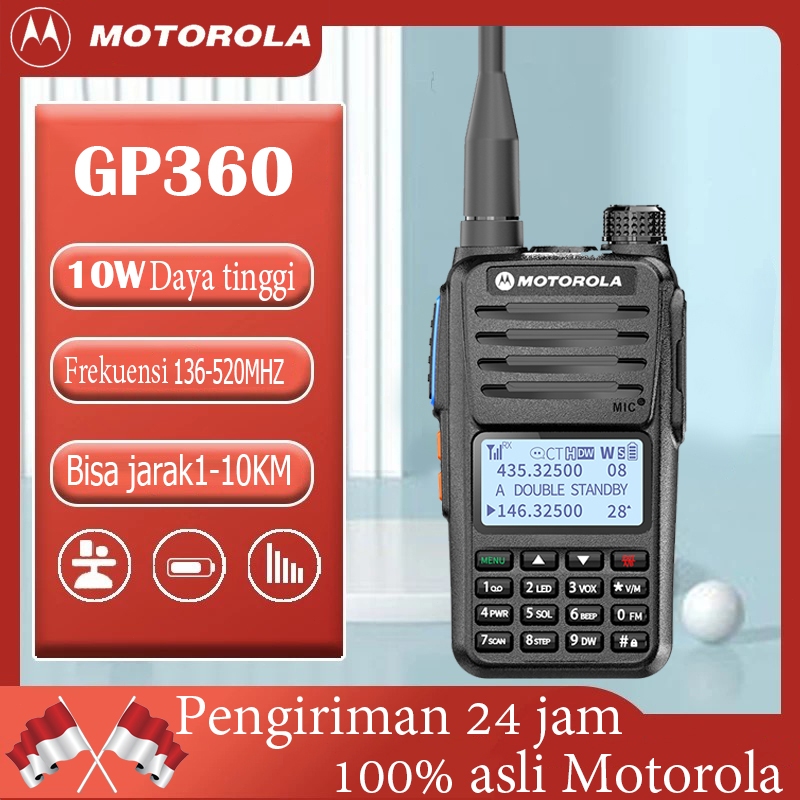 HT MOTOROLA GP360 walkie talkie dua arah radio long range walkie talkie dua arah radio motorola dua 