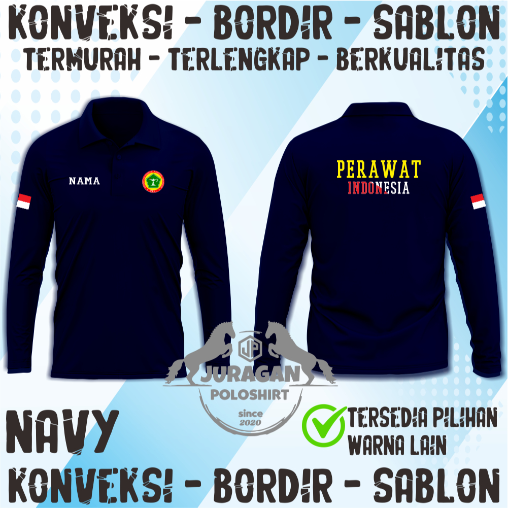 POLOSHIRT PERAWAT INDONESIA-KAOS KERAH PERAWAT-BAJU KERAH PERAWAT INDONESIA