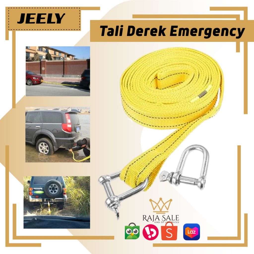 Tali Derek Emergency Kekuatan Tinggi, Bantuan Penyelamat Mobil/Truk, Tali Derek Mobil Murah