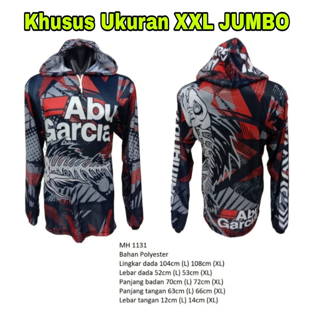 Baju Jersey Mancing XXL JUMBO Kaos Jersey Mancing Ukuran JUMBO