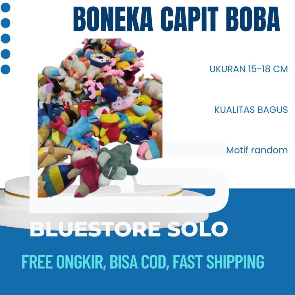 Boneka Capit Boneka Boba Mesin Capit Pelboi Pelboy Boneka Mini Minion Mainan Boneka Capit