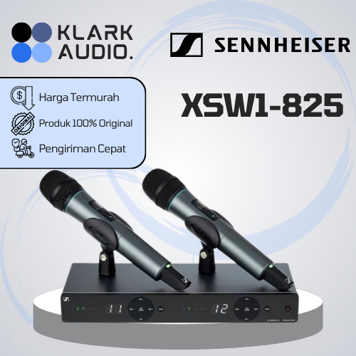 SENNHEISER XSW1-825 / XSW 1-825 Microphone Mic WIreless Dual-Vocal Set ORIGINAL