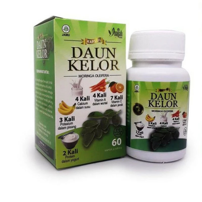 Kapsul Daun Kelor isi 60 Kapsul | INAYAH ORIGINAL 100% ori