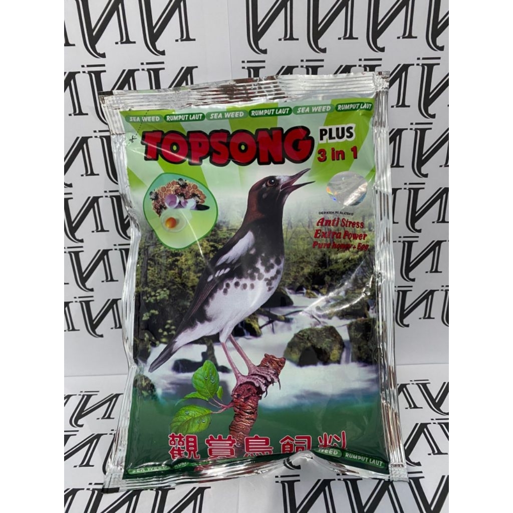 Makanan Burung Top Song Hijau Rumput Laut