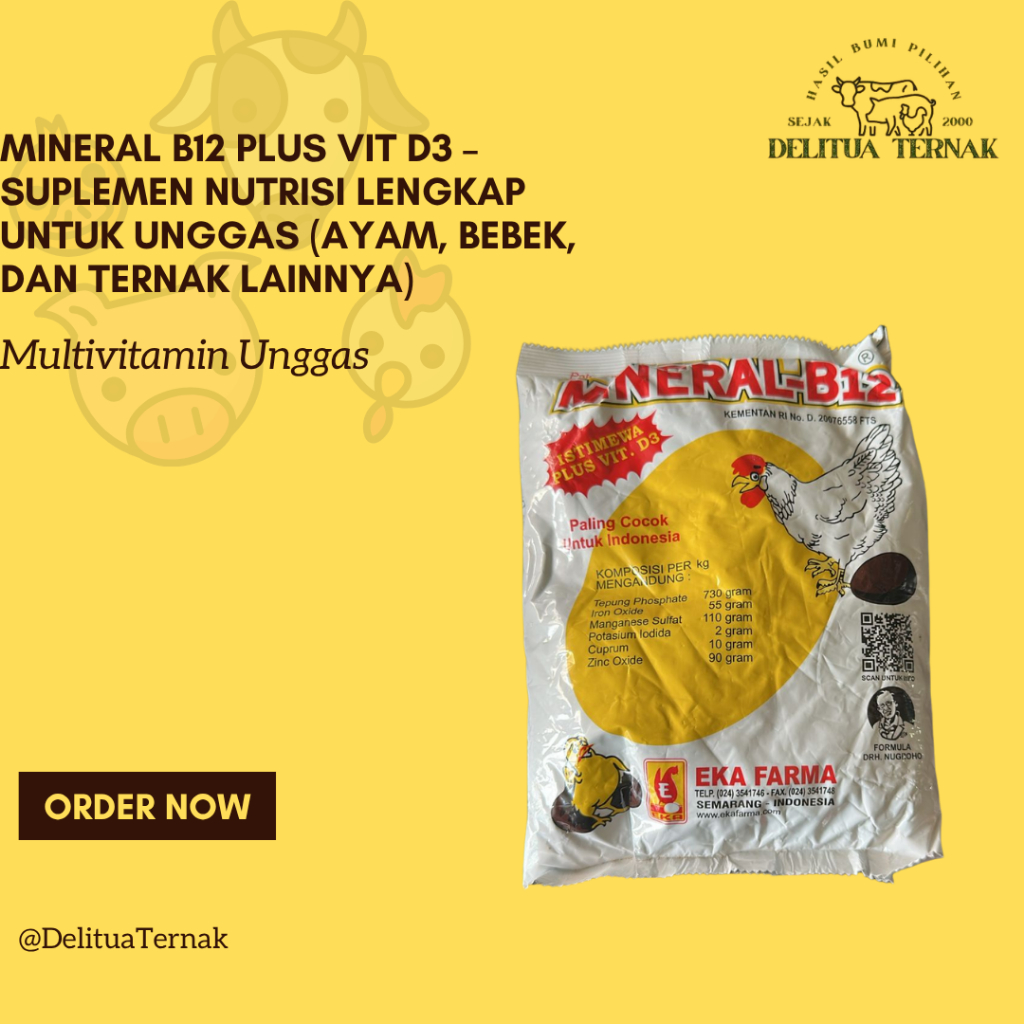 Mineral B12 1 Kg Eka Farma Untuk Ayam Petelur Dan Itik Petelur