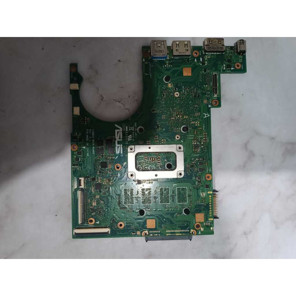 BAHAN MAINBOARD LAPTOP ASUS X200CA KADANG TAMPIL IC UTUH