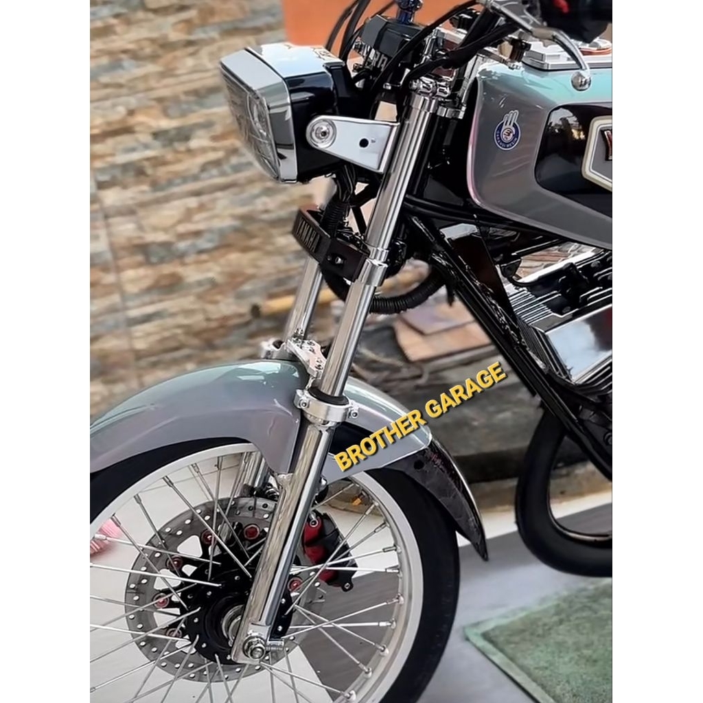 TABUNG SHOCK DEPAN PETAK CHROME RX KING 2008 ASLI ORIGINAL/BUTTOM SHOCK DEPAN CHROME RX KING 2008 DA