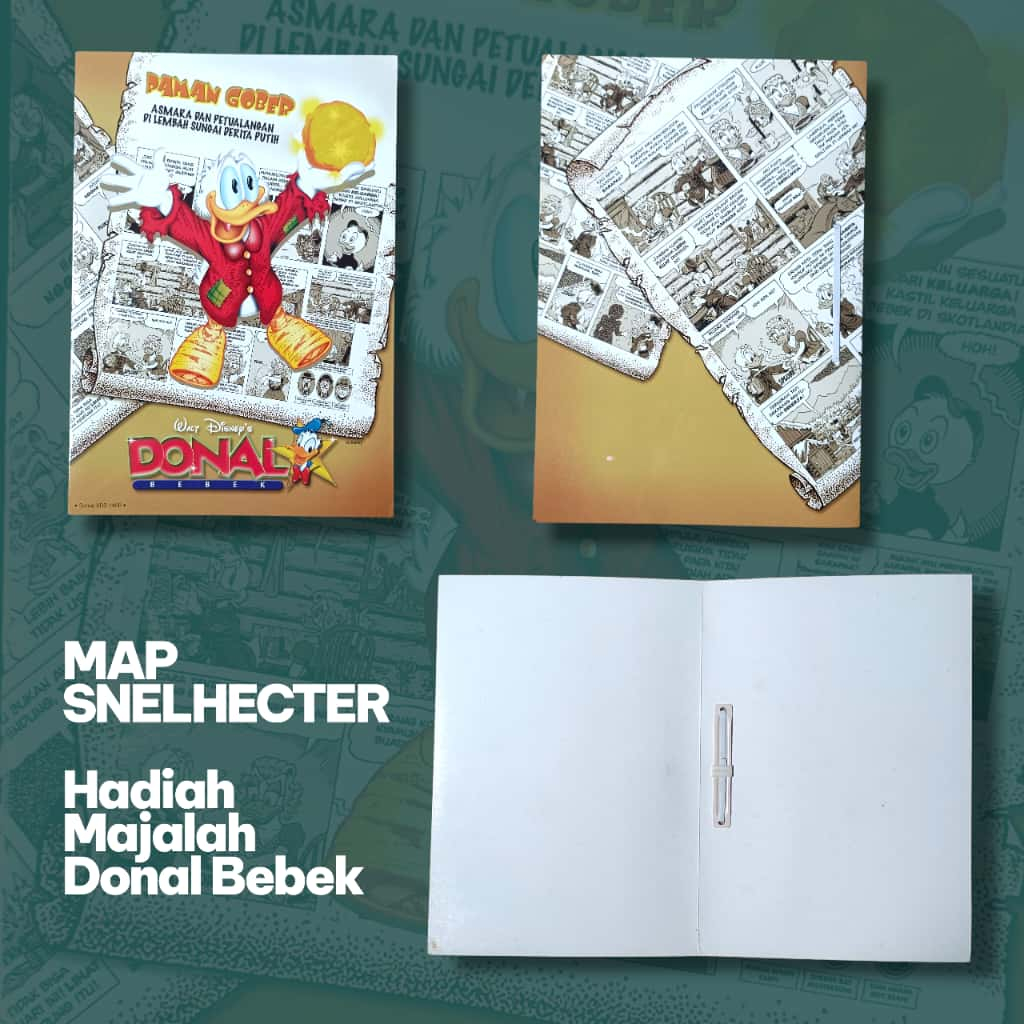 Map Snelhecter Paman Gober Hadiah Majalah Donal Bebek - Map Jepit - Organizer Kertas - Vintage Map