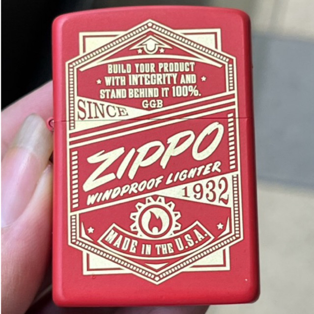 korek api elegant zippo usa ori red matte 1932 design best quality