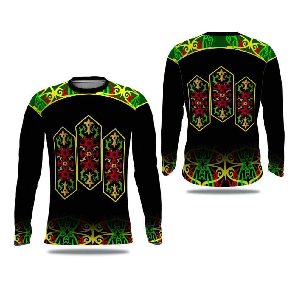 KAOS PRIA BERKERAH MOTIF BATIK PRINTING KEREN