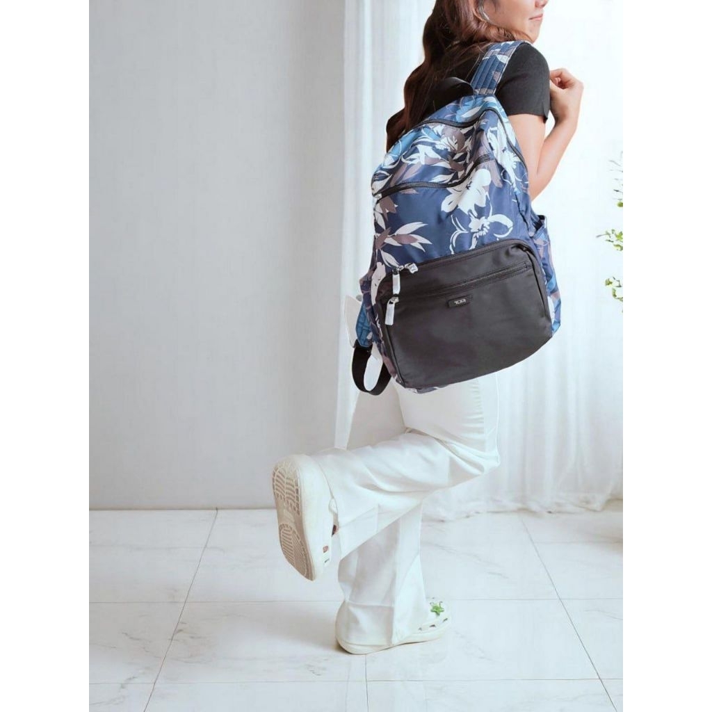 Tumi Packable Backpack Aquatic Floral/Black