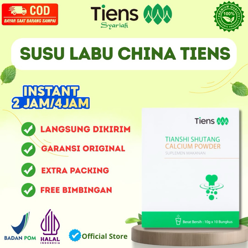 SHUTANG CALSIUM POWDER TIENS 100% ORIGINAL | CALSIUM DIABETES BASAH & KERING AMPUH