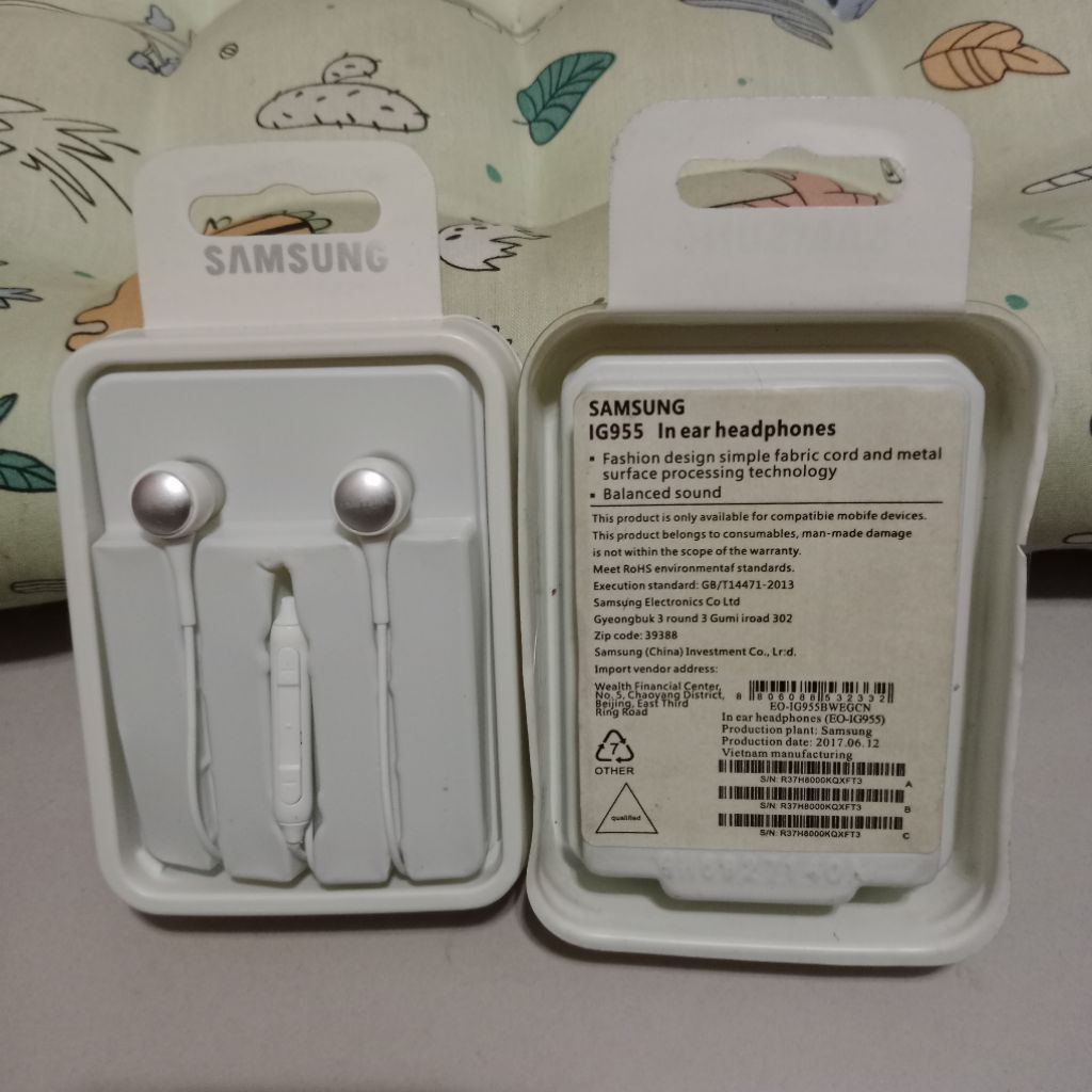 Handsfree Headset samsung barang baru stok lama harga per pcs