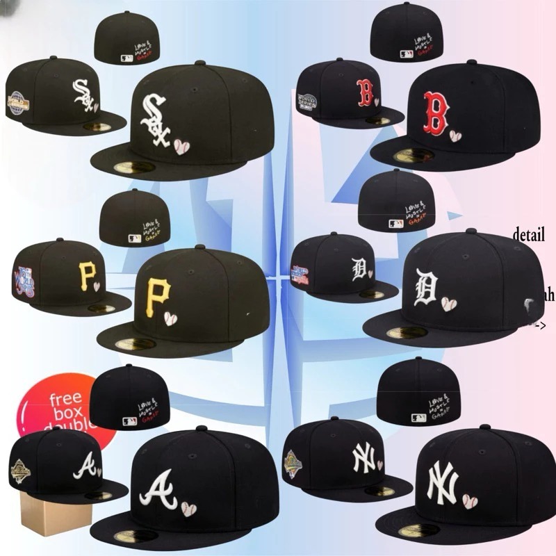 Snapback Fitted SOX,Topi fitted NY,Fitted logo D