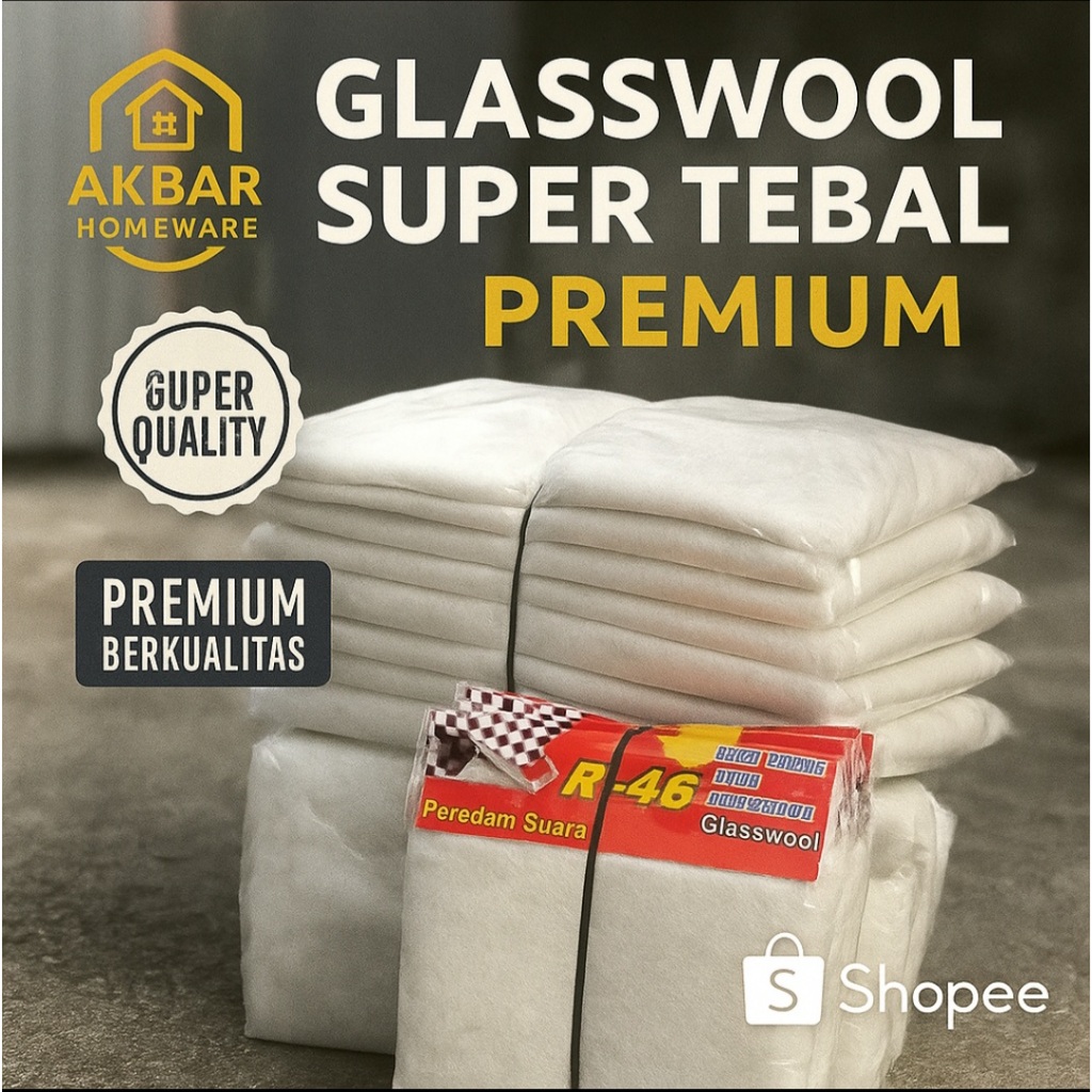 | GLASSWOOL TAHAN BAKAR KNALPOT MOTOR DAN MOBIL R9 PREMIUM | GLASSWOOL SUPER TEBAL PEREDAM PANAS DAN