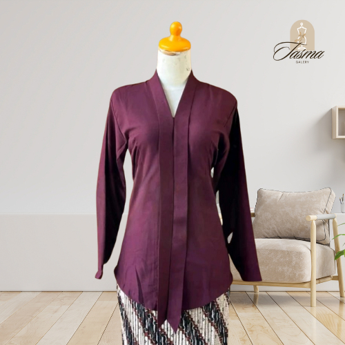 Kebaya Kartini Modern Lengan Panjang Polos / Kebaya Kartini Modern Katun Mikro Premium Terlaris