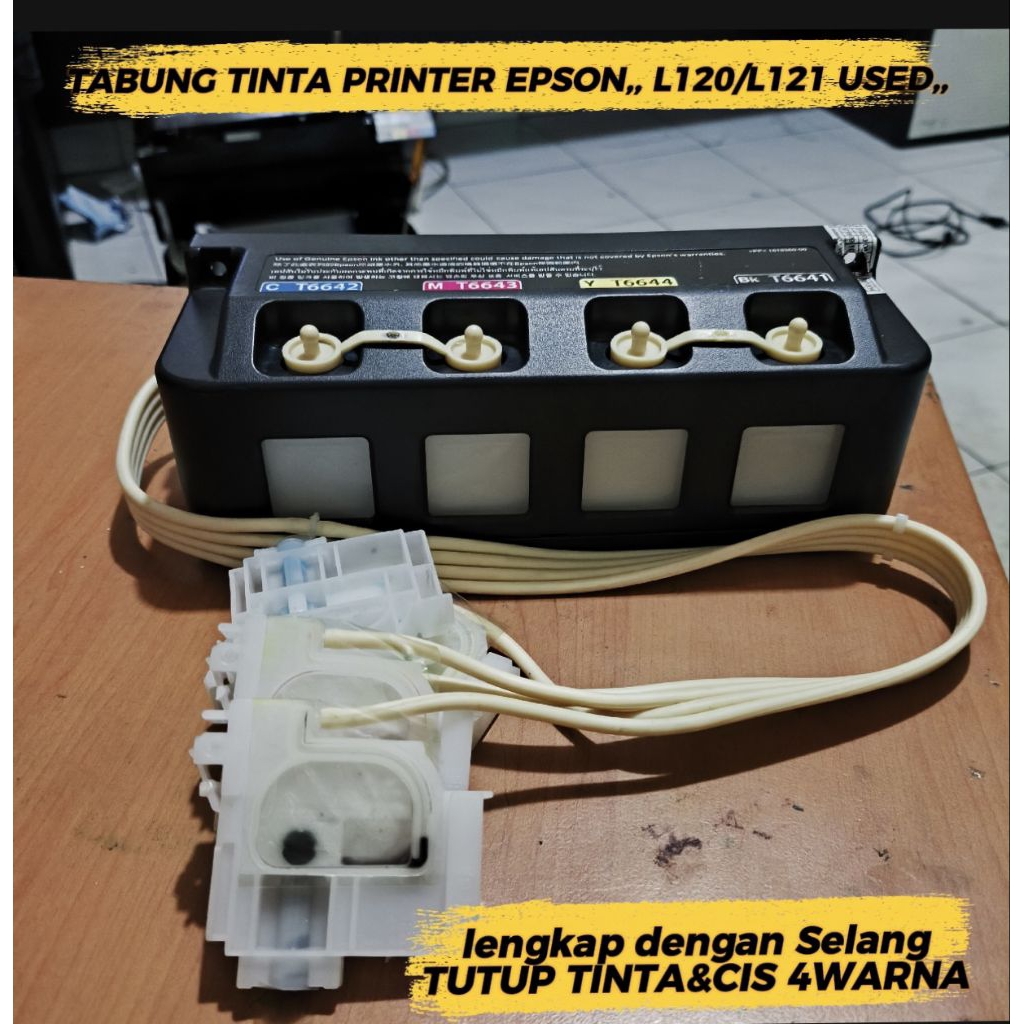 tabung tinta printer epson L120/L121 bekas&normal