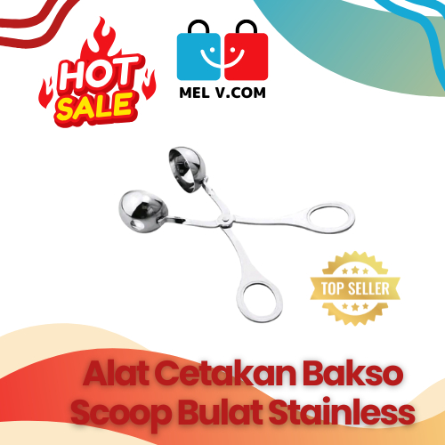 Alat Cetakan Bakso Bulat Scoop Baso / Alat Cetak Bakso Stainless Meatball Scoop