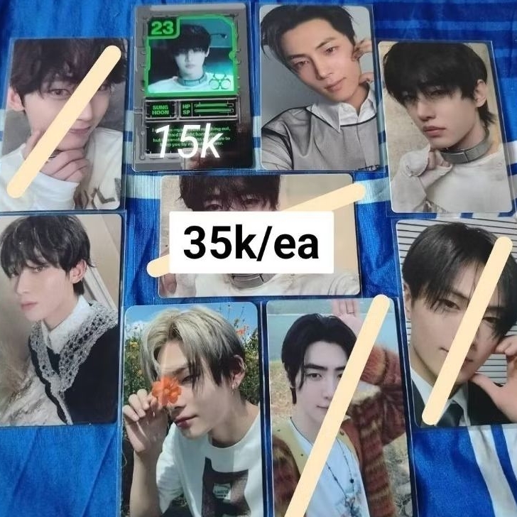 photocard Enhypen official| Sunghoon, Sunoo, Niki, Jay orange blood OB, desire unleash d:u