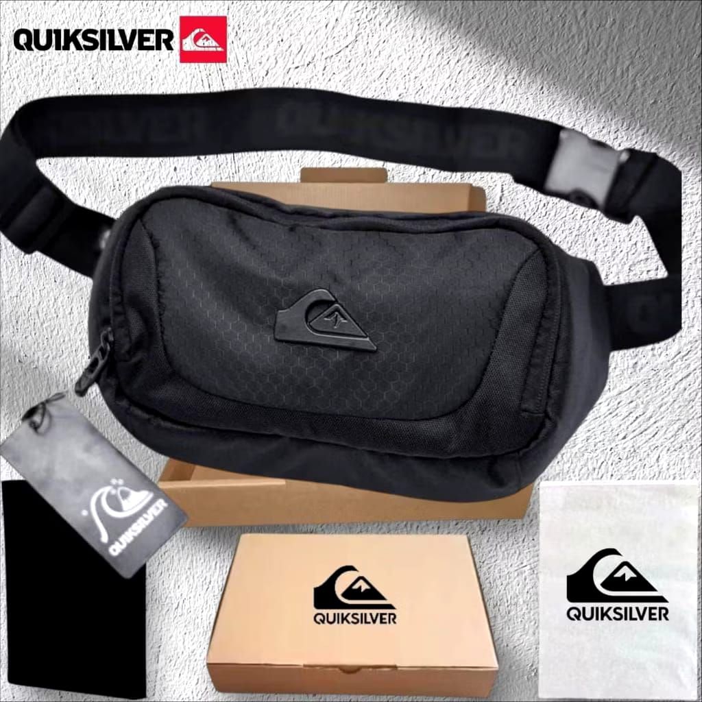 WAISTBAG QUICKSILVER TAS QUICKSILVER TAS SELEMPANG QUICKSILVER TAS PINGGANG QUICKSILVER PREMIUM LOGO