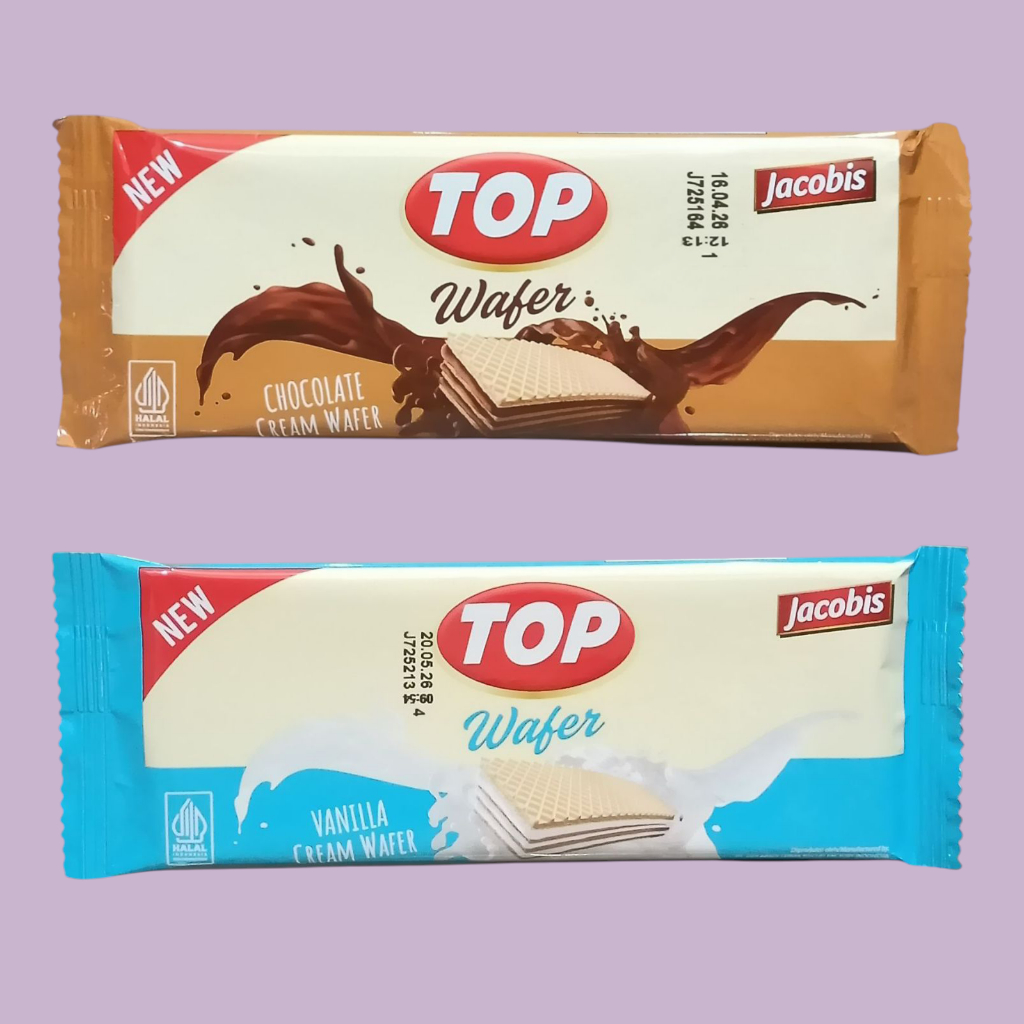 Khongguan JACOBIS TOP Wafer Coklat & Vanila 9gr (10 pcs/pack)