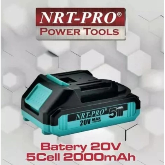 NRT-PRO baterai bor cordless 20V 5cell 2000mAH (ORIGINAL)