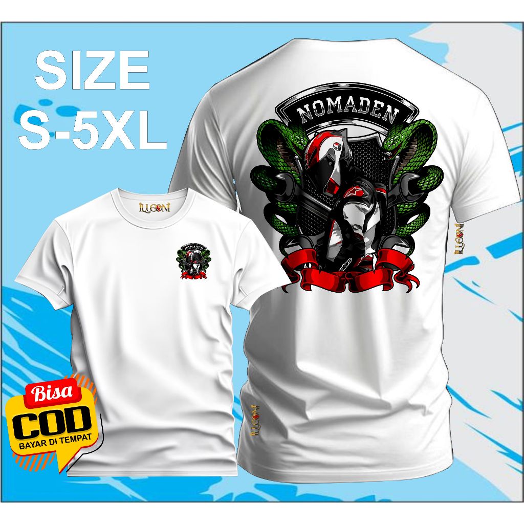 Kaos Nomaden Snack Green BIG SIZE (S-5XL) Kaos Distro Nomaden