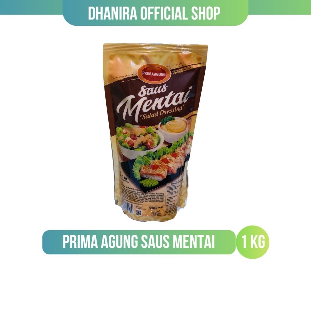 Saus Mentai Prima Agung 500gr – Original Saus Creamy Gurih Siap Pakai | Saus Mentai Prima Agung 1kg 