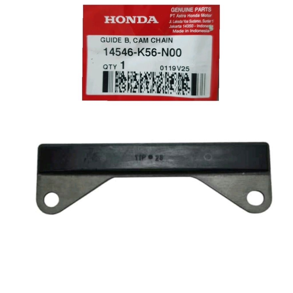 14546-K56-N00 GUIDE B CAM CHAIN KARET BANTALAN ATAS  RANTAI KETENG SONIC 150 CB150R LED CBR150R LED 