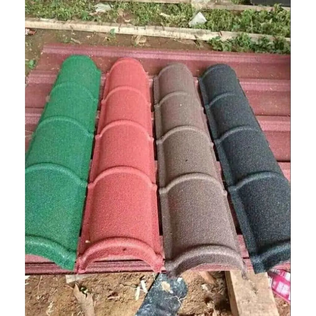 Nok/wuwung/Bubungan genteng metal pasir type C tebal 0.30