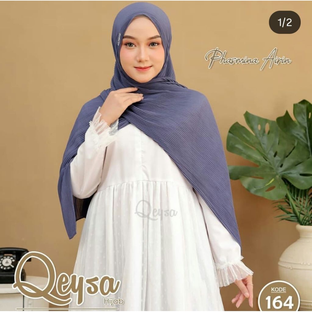 pasmina airin by qeysa hijab || pasmina plisket || ceruty baby doll