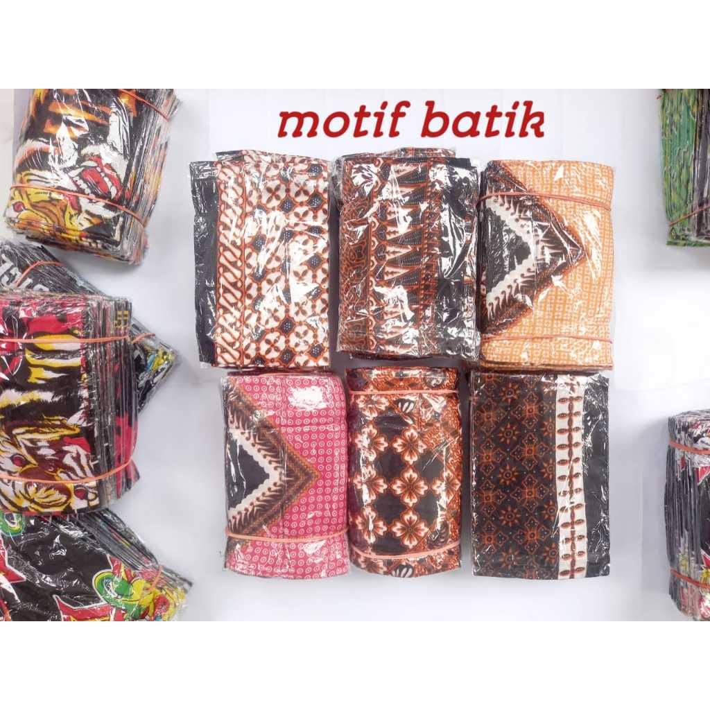 SYAL / SLAYER HALUS LEMBUT UKRAN LEBAR MOTIF BATIK DAN GAMBAR