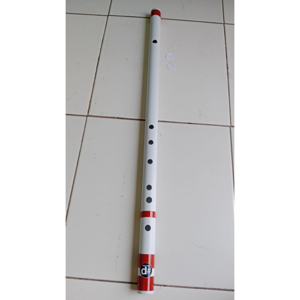 Suling dangdut Nada Dis (D#) Bass Tiupan ringan Bahan pipa PVC ¾"