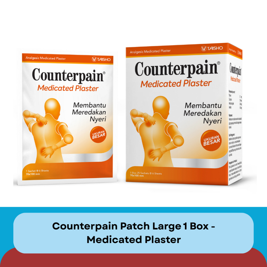 Counterpain Patch Medium 1 Box - Medicated Plaster