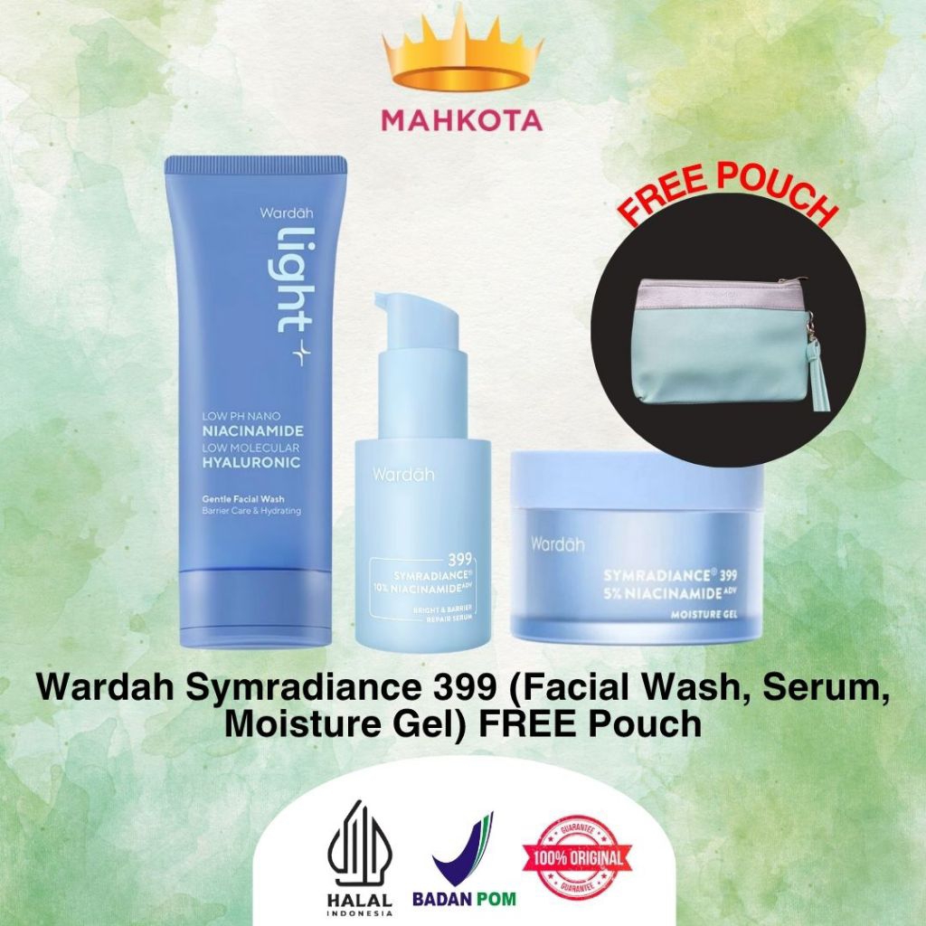 **Mahkotacosmetik** Wardah Paket Symradiance 399 - FREE POUCH