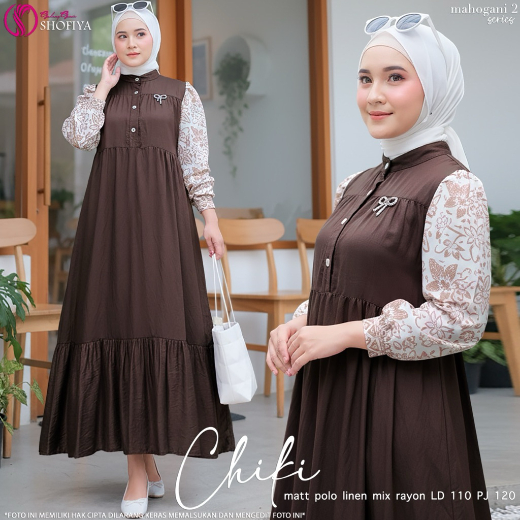 COD= NO CANCEL• Chiki by Shofiya• Midi Kombinasi Cantik Simple Best Seller