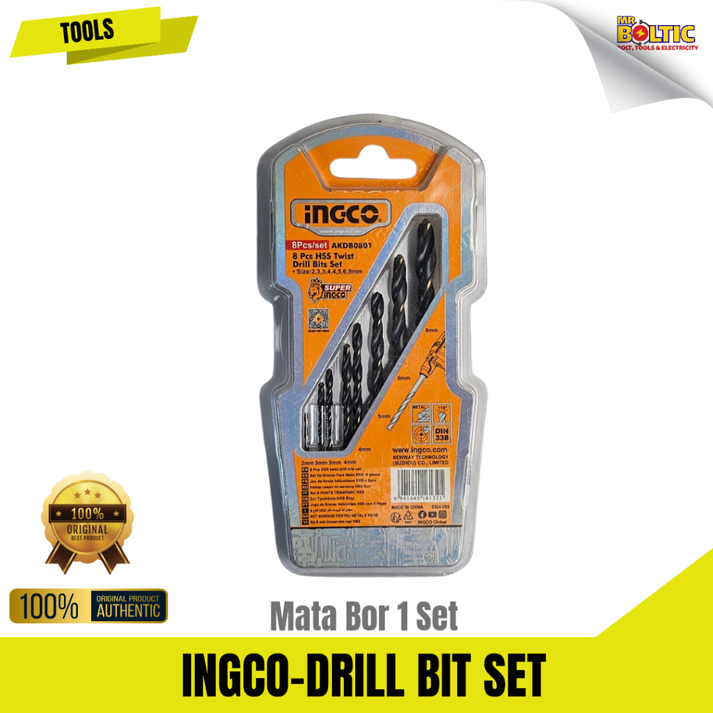 INGCO - DRILL BIT SET. MATA BOR 1 SET