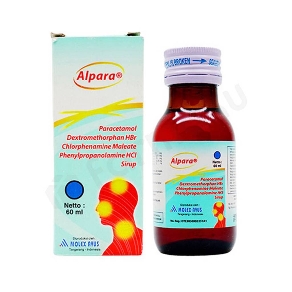 ALPARA SYRUP 60 ML - Obat Demam Batuk Pilek Flu