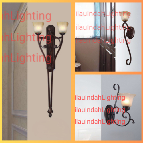 SL7725-2L/7725-1L/7881-1 LAMPU DINDING HIAS KLASIK BUNGA TERAS RUANG TAMU DEKORASI WALL LAMP